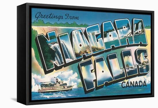 Greetings from Niagara Falls, Canada-null-Framed Stretched Canvas