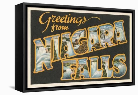 Greetings from Niagara Falls-null-Framed Stretched Canvas