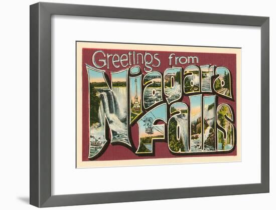 Greetings from Niagara Falls-null-Framed Art Print