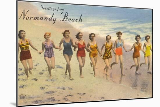 Greetings from Normandy Beach, New Jersey-null-Mounted Art Print