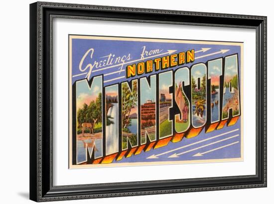 Greetings from Northern Minnesota-null-Framed Art Print