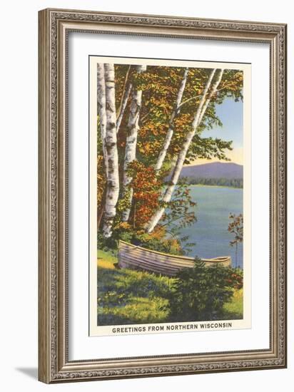 Greetings from Northern Wisconsin-null-Framed Art Print