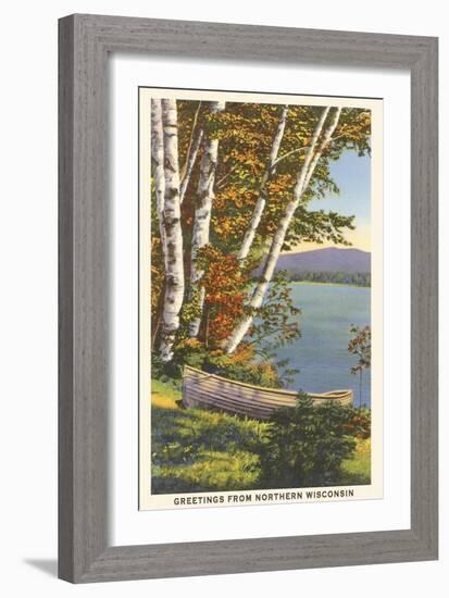 Greetings from Northern Wisconsin-null-Framed Art Print