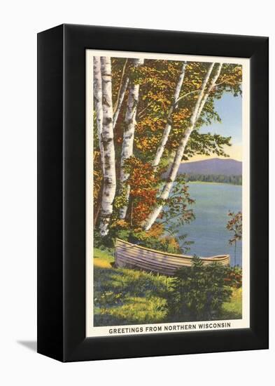 Greetings from Northern Wisconsin-null-Framed Stretched Canvas