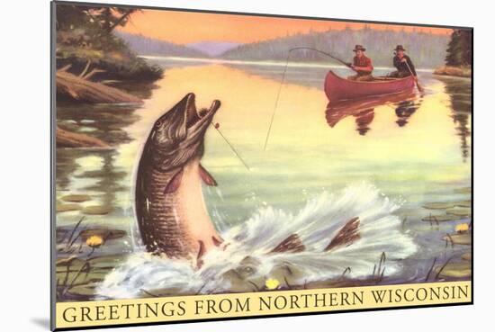 Greetings from Northern Wisconsin-null-Mounted Art Print