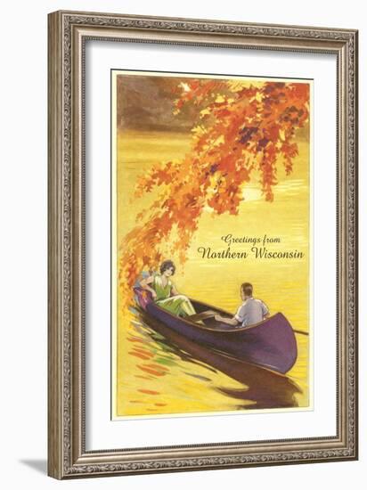 Greetings from Northern Wisconsin-null-Framed Art Print