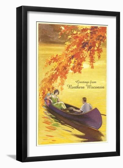 Greetings from Northern Wisconsin-null-Framed Art Print