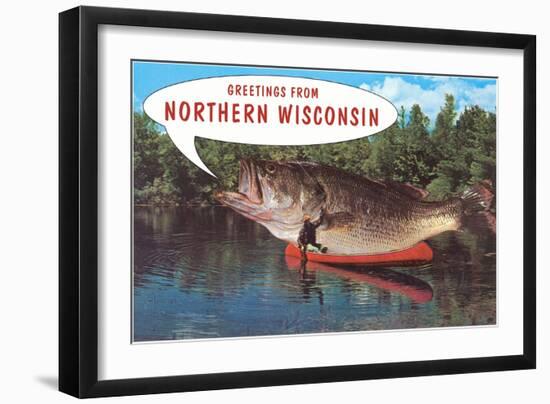 Greetings from Northern Wisconsin-null-Framed Art Print