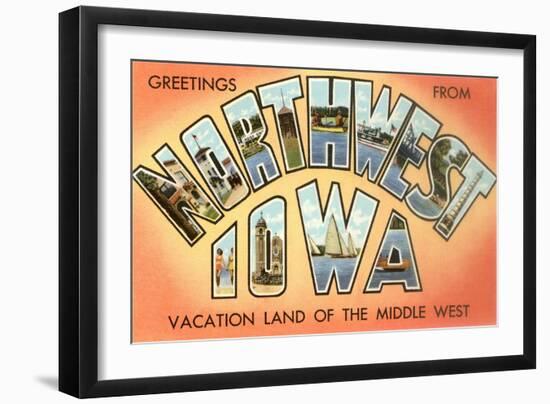 Greetings from Northwest Iowa-null-Framed Art Print