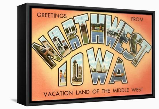 Greetings from Northwest Iowa-null-Framed Stretched Canvas