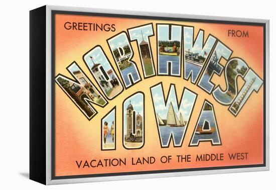 Greetings from Northwest Iowa-null-Framed Stretched Canvas