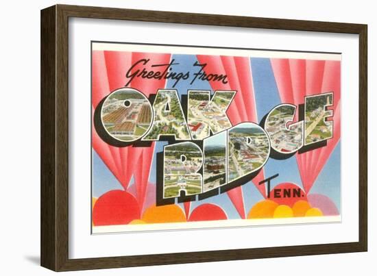 Greetings from Oak Ridge, Tennessee-null-Framed Art Print