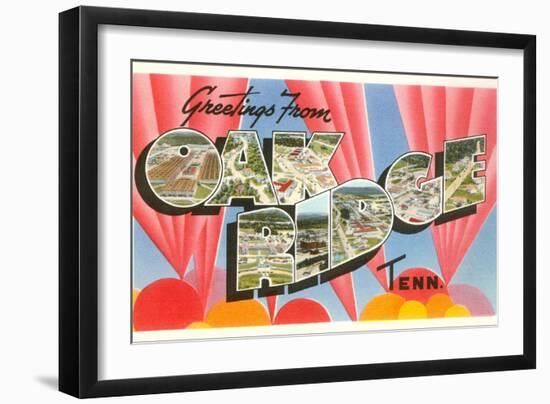 Greetings from Oak Ridge, Tennessee-null-Framed Art Print