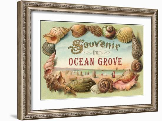 Greetings from Ocean Grove, New Jersey-null-Framed Art Print