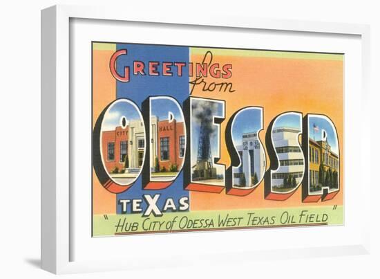 Greetings from Odessa, Texas-null-Framed Art Print