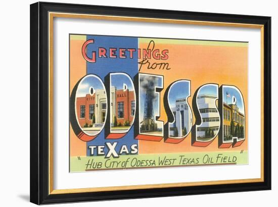 Greetings from Odessa, Texas-null-Framed Art Print