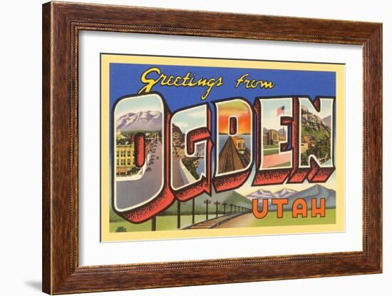 Greetings from Ogden, Texas-null-Framed Art Print