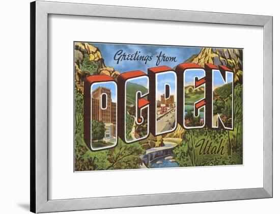 Greetings from Ogden, Utah-null-Framed Art Print