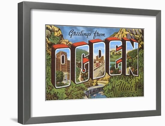 Greetings from Ogden, Utah-null-Framed Art Print