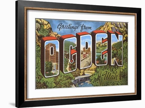 Greetings from Ogden, Utah-null-Framed Art Print