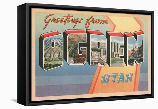 Greetings from Ogden, Utah-null-Framed Stretched Canvas