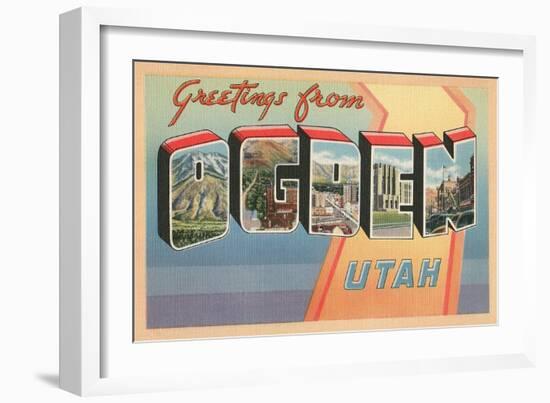 Greetings from Ogden, Utah-null-Framed Art Print