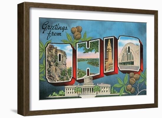 Greetings from Ohio-null-Framed Art Print