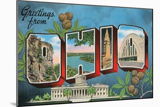 Greetings from Ohio-null-Mounted Art Print