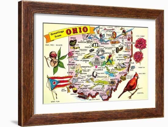 Greetings from Ohio-null-Framed Art Print