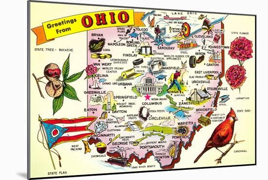 Greetings from Ohio-null-Mounted Art Print