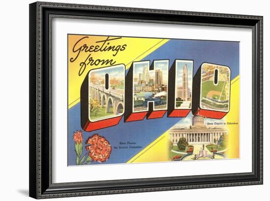 Greetings from Ohio-null-Framed Art Print