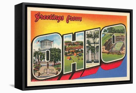 Greetings from Ohio-null-Framed Stretched Canvas