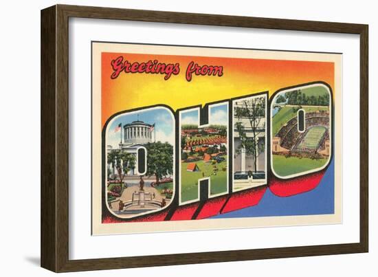 Greetings from Ohio-null-Framed Art Print