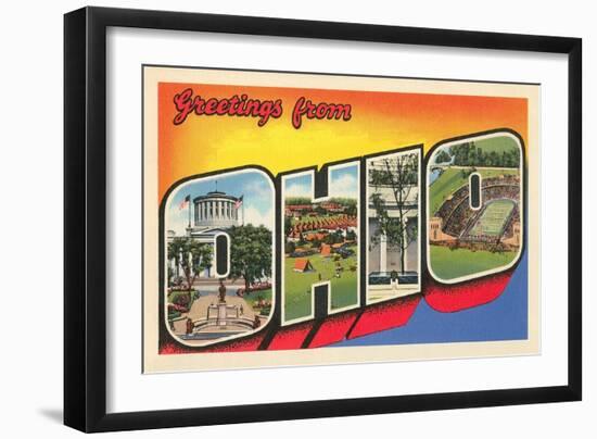 Greetings from Ohio-null-Framed Art Print