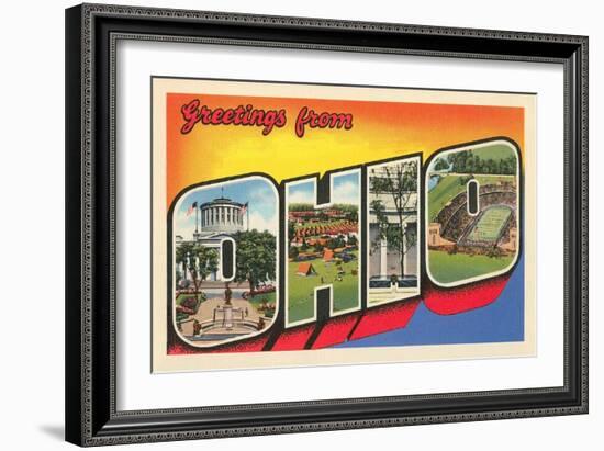 Greetings from Ohio-null-Framed Art Print