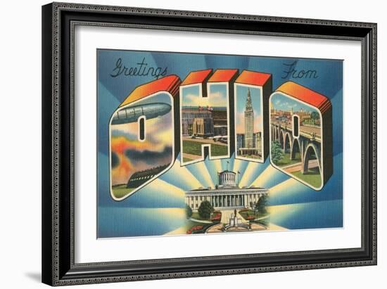 Greetings from Ohio-null-Framed Art Print