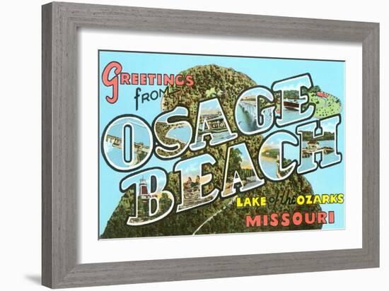 Greetings from Osage Beach, Missouri-null-Framed Art Print