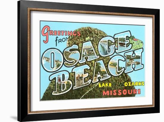 Greetings from Osage Beach, Missouri-null-Framed Art Print