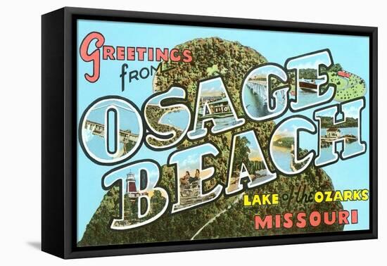 Greetings from Osage Beach, Missouri-null-Framed Stretched Canvas