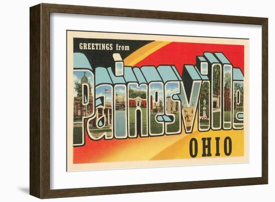 Greetings from Painesville, Ohio-null-Framed Art Print