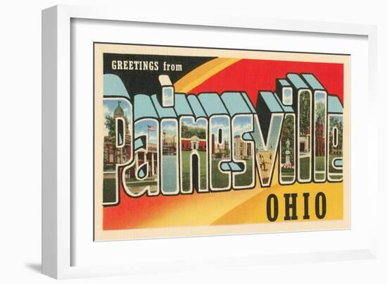 Greetings from Painesville, Ohio-null-Framed Art Print