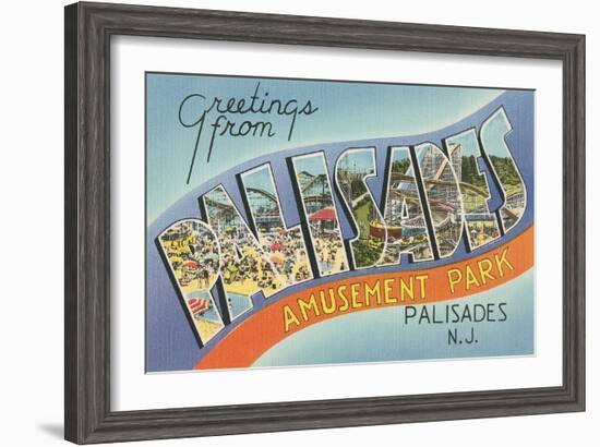 Greetings from Palisades Park-null-Framed Art Print