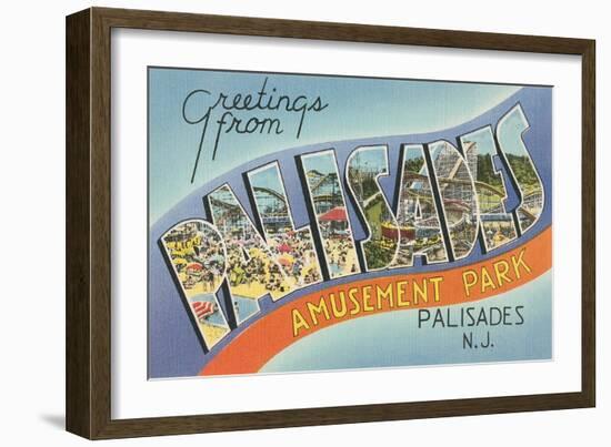 Greetings from Palisades Park-null-Framed Art Print