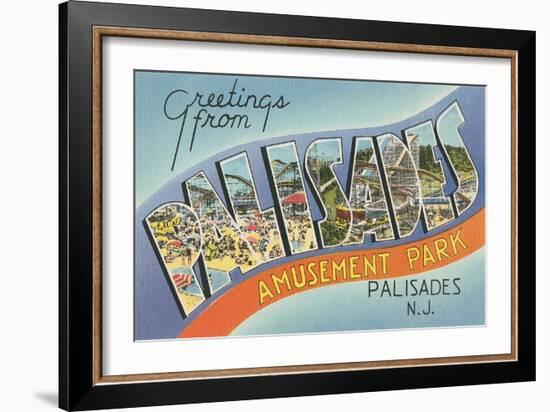 Greetings from Palisades Park-null-Framed Art Print