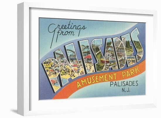 Greetings from Palisades Park-null-Framed Art Print