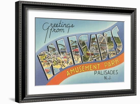 Greetings from Palisades Park-null-Framed Art Print