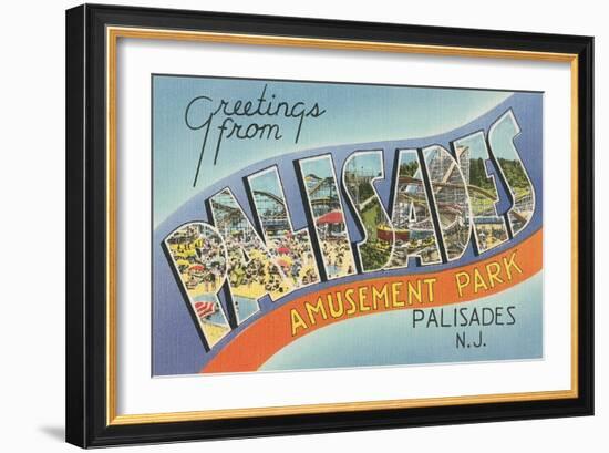 Greetings from Palisades Park-null-Framed Art Print