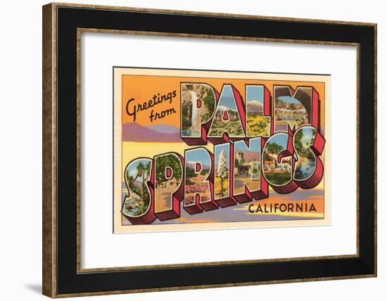 Greetings from Palm Springs, California-null-Framed Art Print