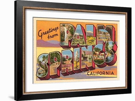 Greetings from Palm Springs, California-null-Framed Art Print