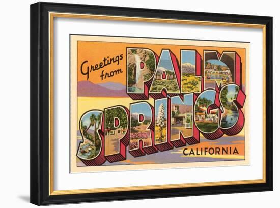 Greetings from Palm Springs, California-null-Framed Art Print
